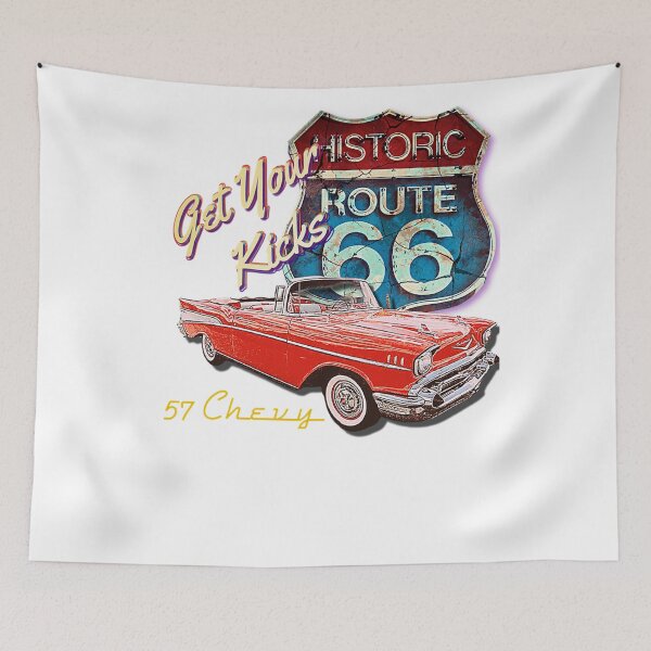 Item preview, Vintage 1957 Chevy Bel Air Route 66 Street Classic Retro Hot Rod Antique Car designed and sold by Accessory-Call.