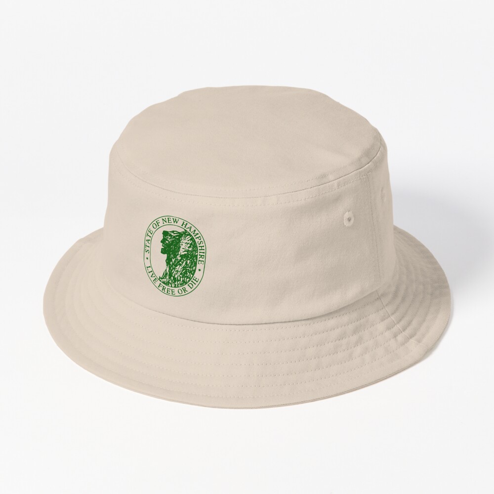 Live Free or Die New Hampshire Hiking' Bucket Hat