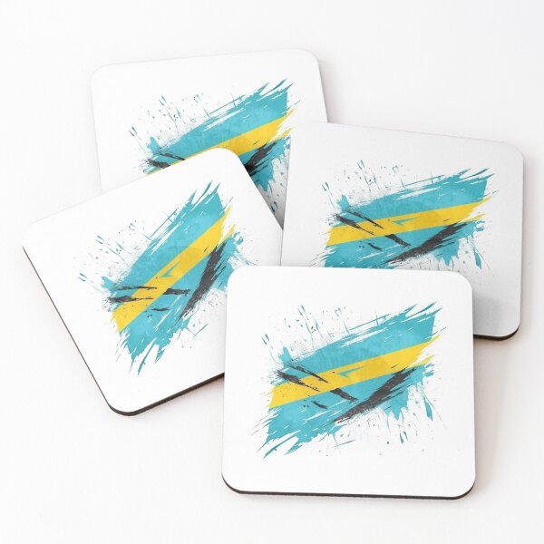 Item preview, Bahamas flag scratched designed and sold by Cattigal.
