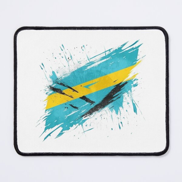 Item preview, Bahamas flag scratched designed and sold by Cattigal.