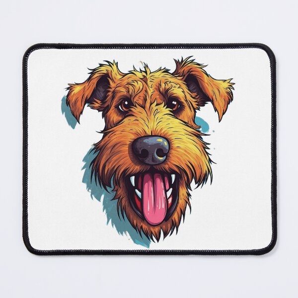 Item preview, Cheerful Airedale Terrier - A Cartoon Delight designed and sold by SADStyleDesigns.