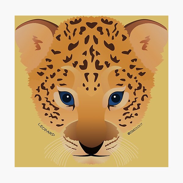 Wandbilder Baby Leopard Redbubble