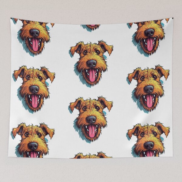 Item preview, Cheerful Airedale Terrier - A Cartoon Delight designed and sold by SADStyleDesigns.