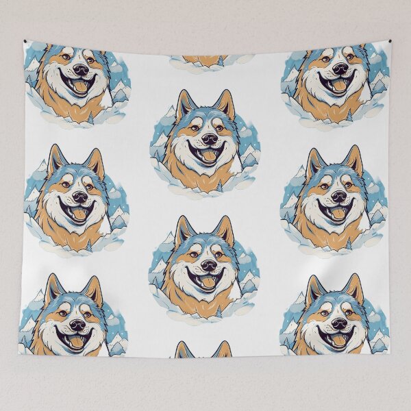 Item preview, Adorable Alaskan Malamute - A Cartoon Delight designed and sold by SADStyleDesigns.