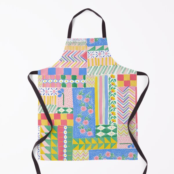 Item preview, Pattern Clash Multicolor hand painted mixed prints designed and sold by Jacqueline Maldonado.