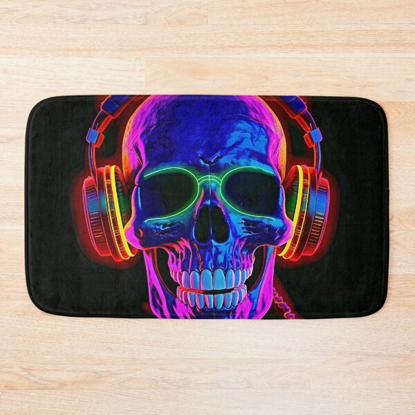 Item preview, Skeleton DJ Smiling Halloween designed and sold by CoolHippoQuotes.