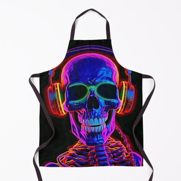 Item preview, Skeleton DJ Smiling Halloween designed and sold by CoolHippoQuotes.
