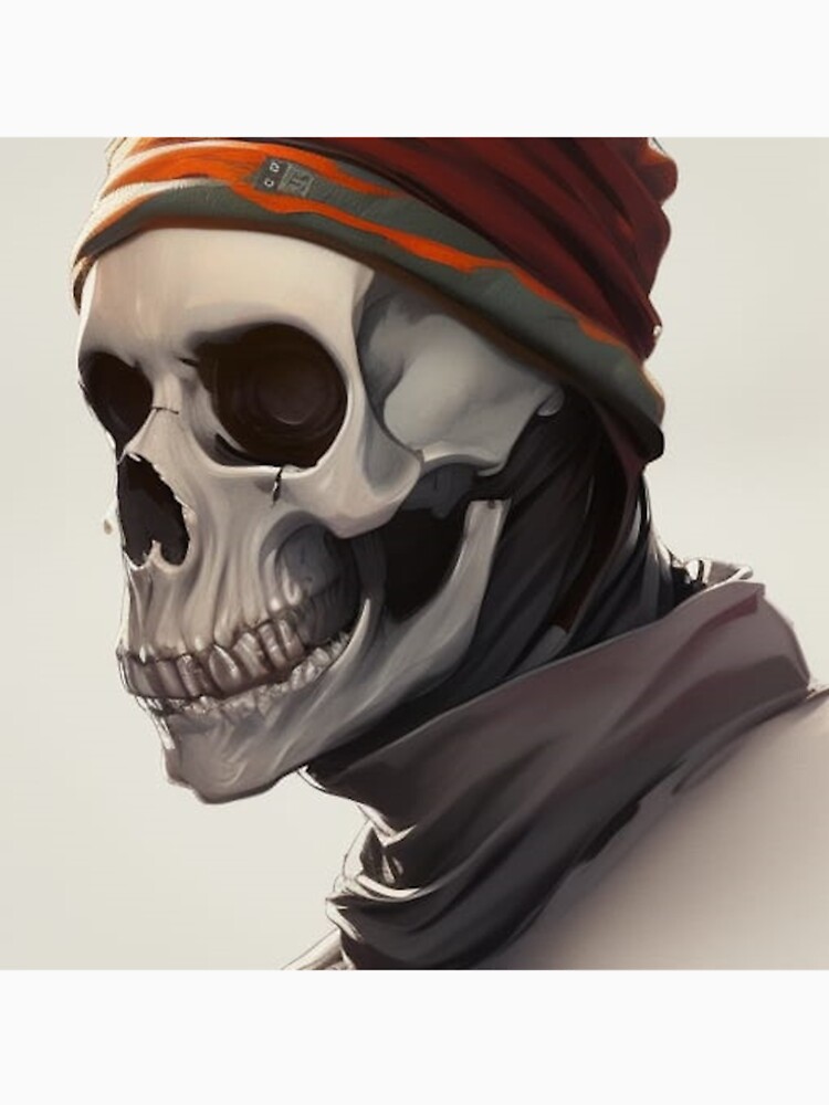 Thumbnail 4 of 4, Premium T-Shirt, Skeleton wearing a Beanie Hat designed and sold by LenCarol.