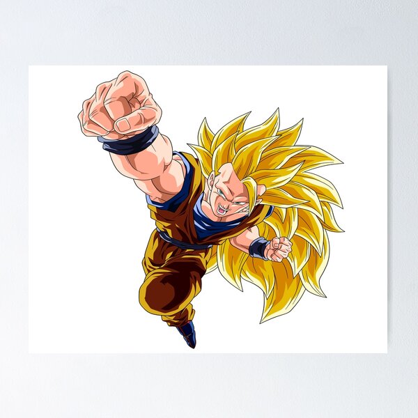 Dragon Ball Poster Goku SSJ3 With Halo DBZ 12inx18in Free Shipping