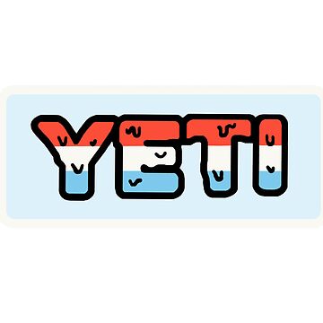 PURPLE + GRAY YETI STICKER Sticker for Sale by designzbyemm