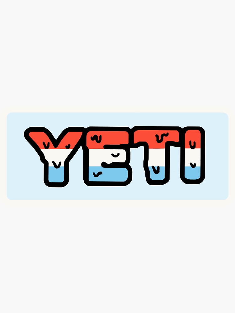 Orange Yeti Sticker Sticker for Sale by brookehend