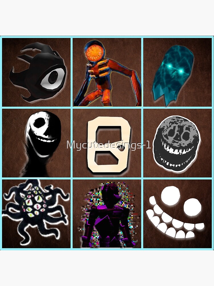 Composition of multiple Posters of (DOORS-ROBLOX) Backpack. Halloween Kids  T-Shirt for Sale by Mycutedesings-1