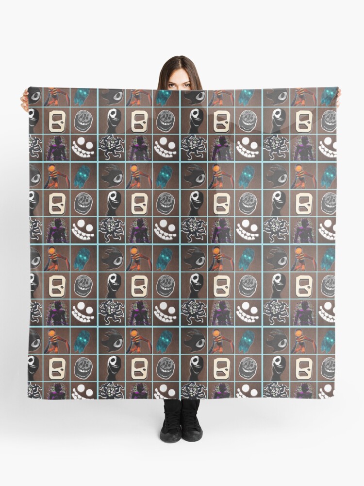 Grid with the monsters that come out from behind the doors. (DOORS ROBLOX)  Backpack. Halloween Photographic Print for Sale by Mycutedesings-1