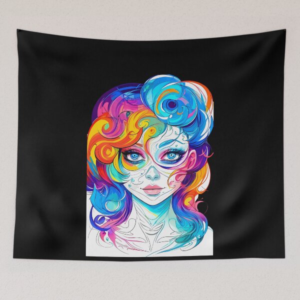Item preview, Whimsical Rainbow Muse designed and sold by Mechanical-Artt.