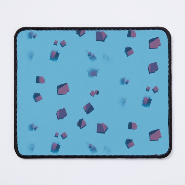 Item preview, Abstract Glitchy Blocks Design on Blue Background designed and sold by Pevkay97.
