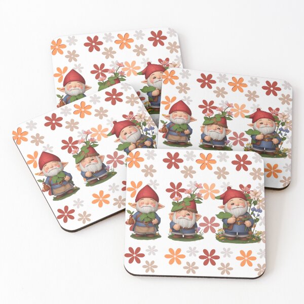 Item preview, Garden Gnomes in Flowers - Sweet Boho Design designed and sold by TGAL2.