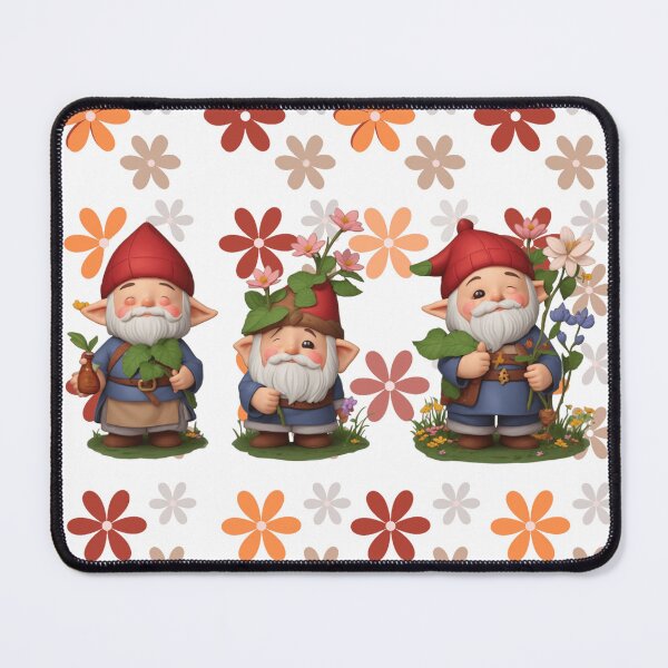 Item preview, Garden Gnomes in Flowers - Sweet Boho Design designed and sold by TGAL2.
