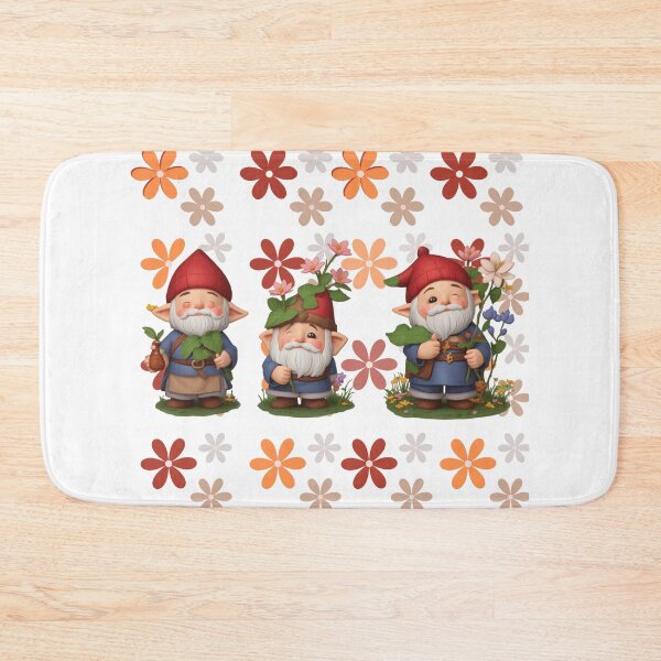 Item preview, Garden Gnomes in Flowers - Sweet Boho Design designed and sold by TGAL2.