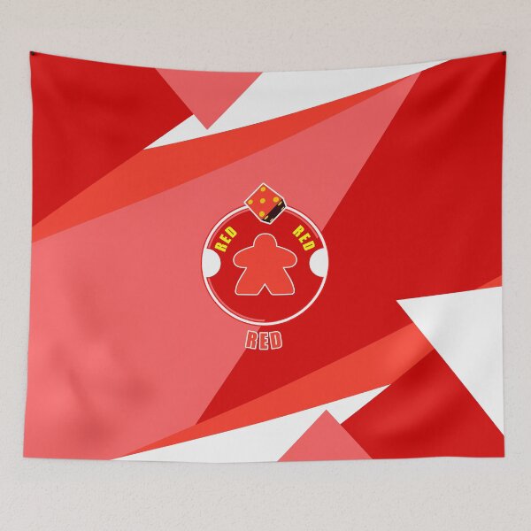 Item preview, Red Meeple with Dice: Lines Design designed and sold by csalvati77.