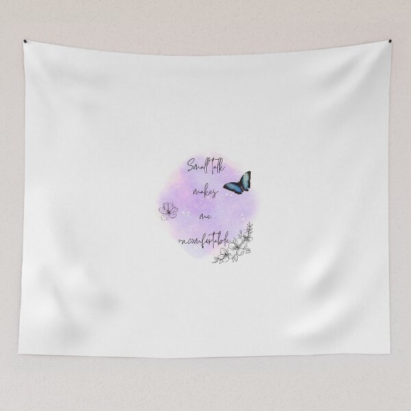 Item preview, Small talk makes me uncomfortable  designed and sold by Mermama-House.