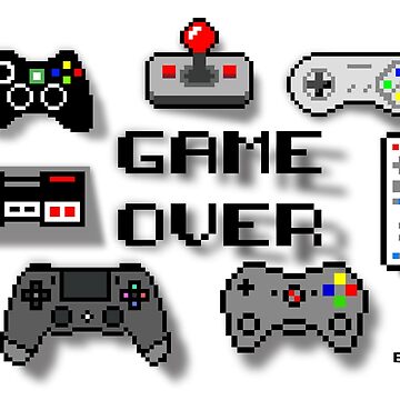 Game Over Pixel Sticker by created by South for iOS & Android