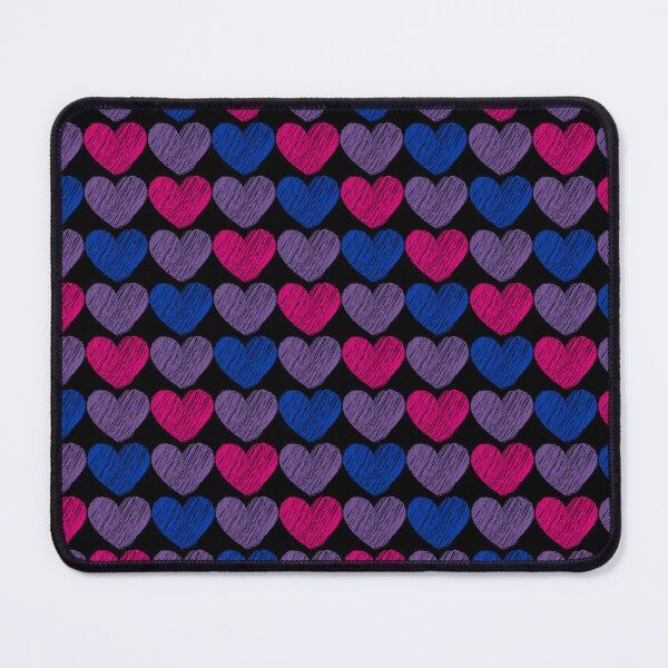Item preview, Bisexual Flag Hearts Pattern - black designed and sold by ontrendshirts.