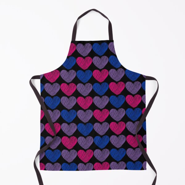 Item preview, Bisexual Flag Hearts Pattern - black designed and sold by ontrendshirts.