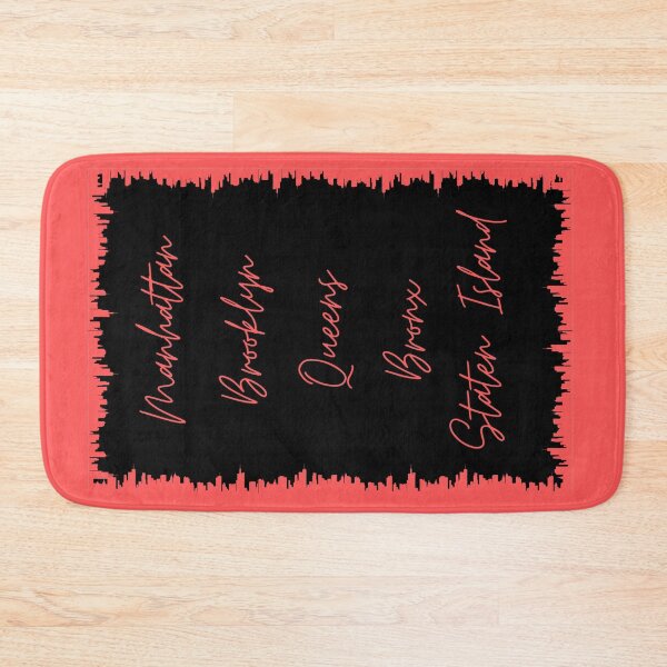 Item preview, NYC Skyline Aesthetic With 5 Boroughs - Coral designed and sold by PunjabanJatti.