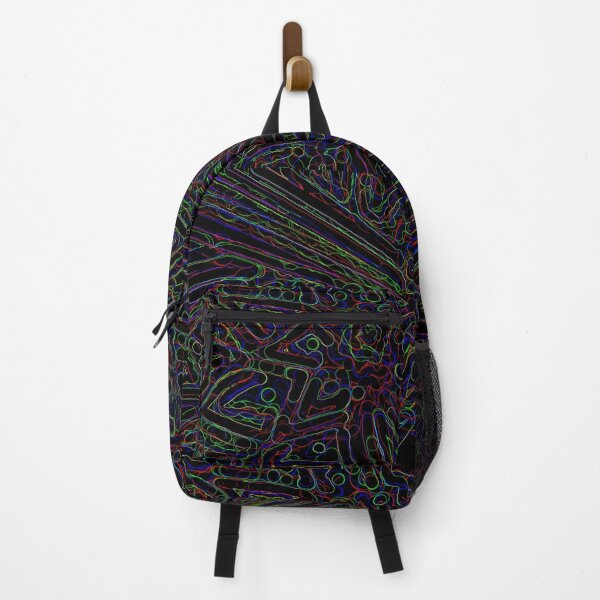 Item preview, Neon Black Flower Mandala with rainbow colors designed and sold by Earth Nature Creations.