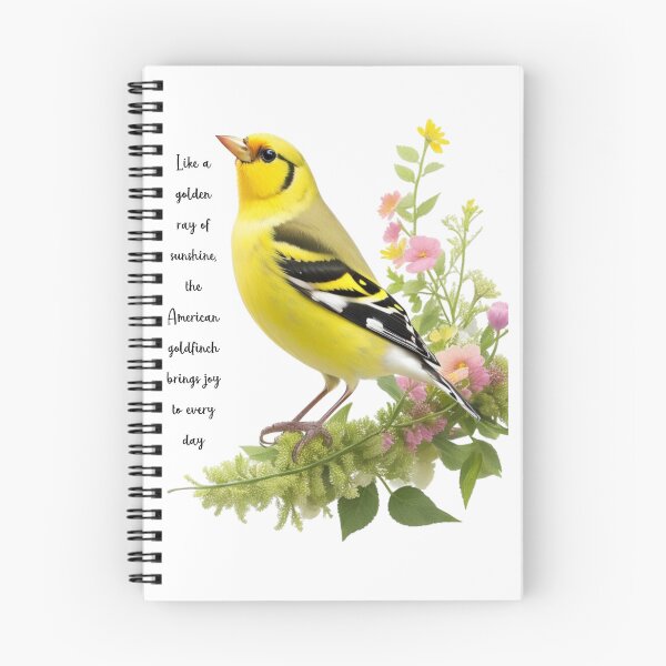 Aperçu de l'œuvre the American goldfinch: Like a golden ray of sunshine, the American goldfinch brings joy to every day créée et vendue par PrintableByZaah.