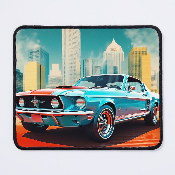 Item preview, Retro classic car . American muscle car blue and orange  designed and sold by Inktown.