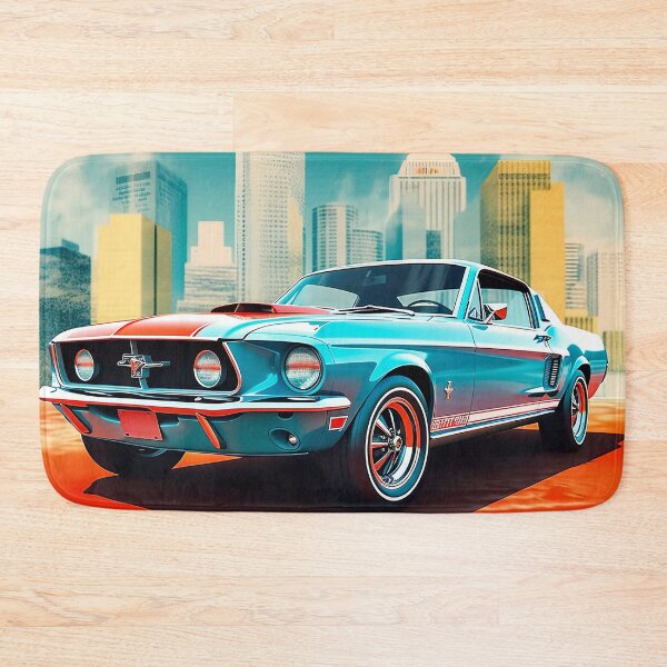 Item preview, Retro classic car . American muscle car blue and orange  designed and sold by Inktown.