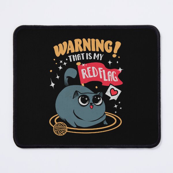 Item preview, Warning! That's My Red Flag designed and sold by Ilustrata®.