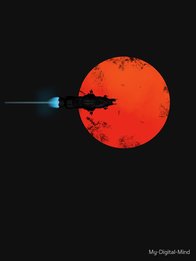 Thumbnail 7 of 7, Classic T-Shirt, Rocinante Silhouette Poster designed and sold by My-Digital-Mind.