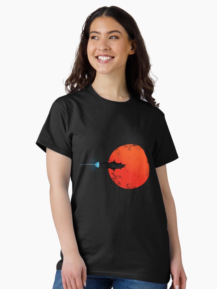 Thumbnail 2 of 7, Classic T-Shirt, Rocinante Silhouette Poster designed and sold by My-Digital-Mind.