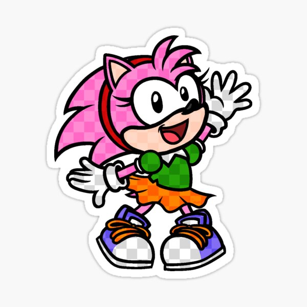 CLASSIC SONAMY!! 💙💖 - Sonic The Hegdehog - Sticker