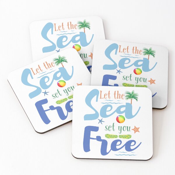 Item preview, Let The Sea Set You Free - Motivation Beach Quote designed and sold by Heartee.