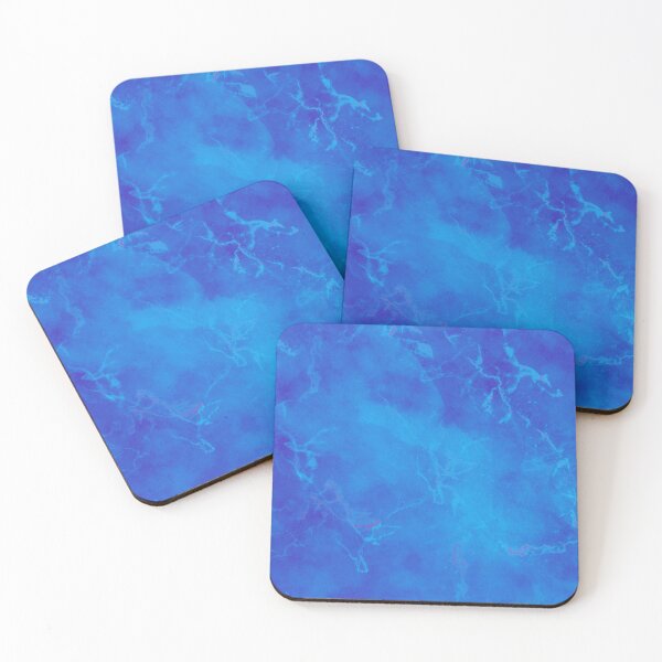 Item preview, electric blue marble abstract color designed and sold by gredadesigns.