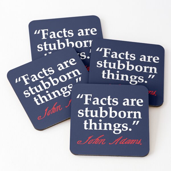 Item preview, Facts are stubborn things - John Adams (red white blue) designed and sold by Thelittlelord.