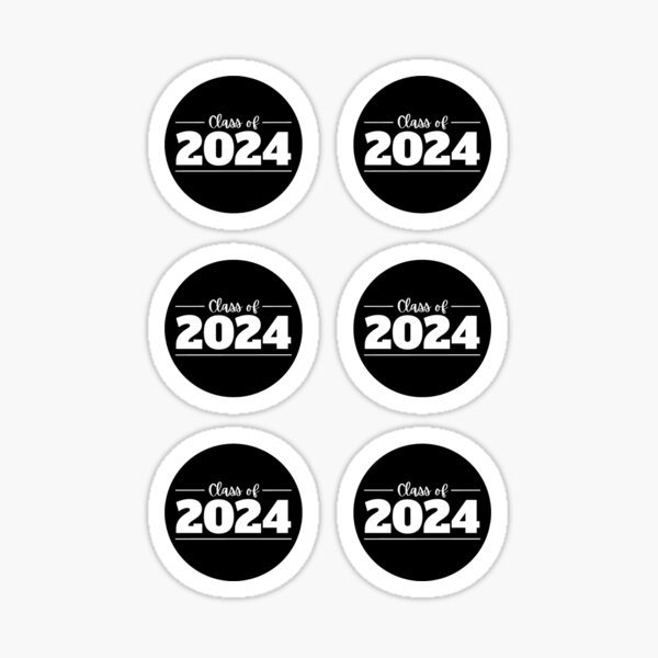 Class of 2024, cool design Sticker