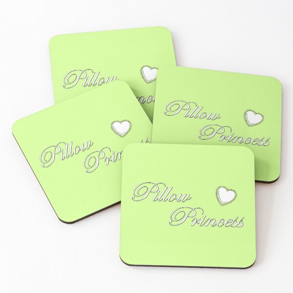 Item preview, Pillow Princess - White on Light Green designed and sold by TeaseMePleaseMe.