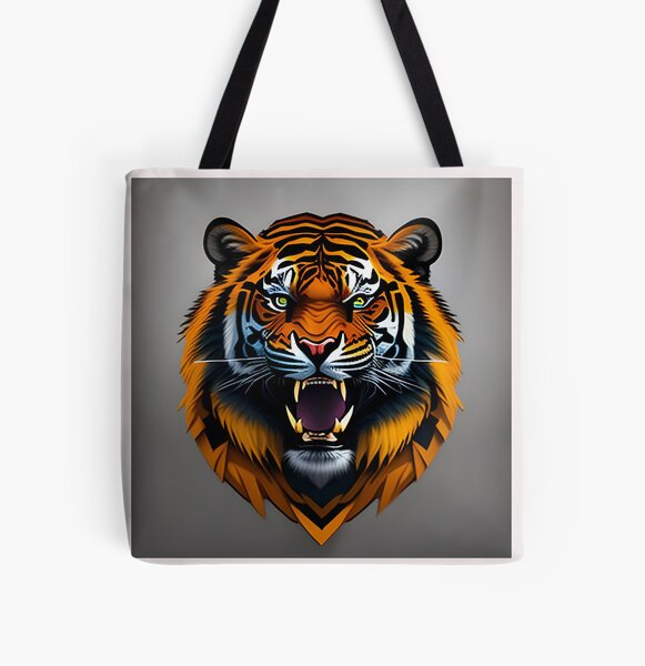 bold tiger All Over Print Tote Bag