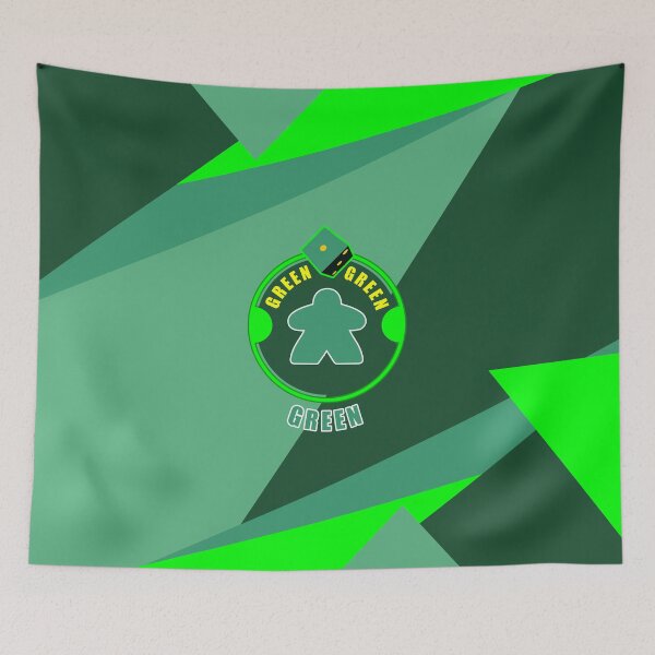 Item preview, Green Meeple with Dice: Lines Design designed and sold by csalvati77.