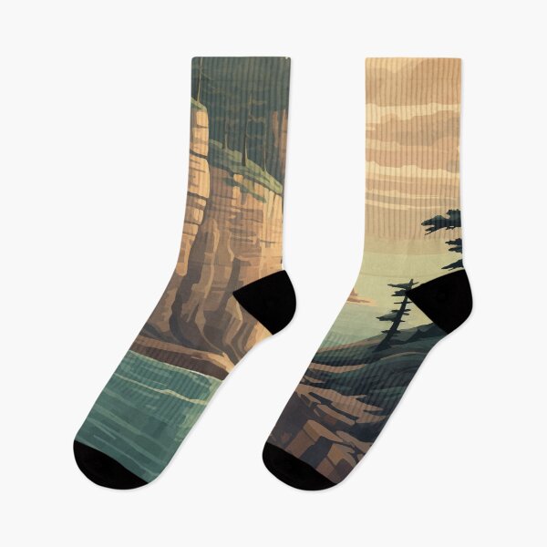 Item preview, Pictured Rocks National Lakeshore Travel Art Vintage designed and sold by KrisSidDesigns.