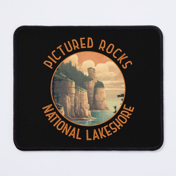 Item preview, Pictured Rocks National Lakeshore Distressed Circle designed and sold by KrisSidDesigns.