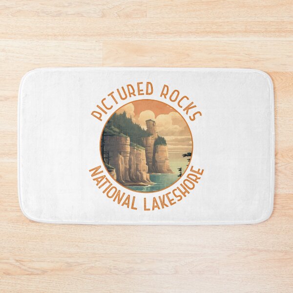 Item preview, Pictured Rocks National Lakeshore Distressed Circle designed and sold by KrisSidDesigns.