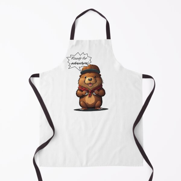 Item preview, Funny beaver ready for adventure designed and sold by Outofdream1.