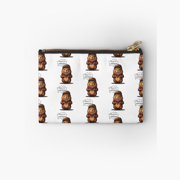 Item preview, Funny beaver ready for adventure designed and sold by Outofdream1.