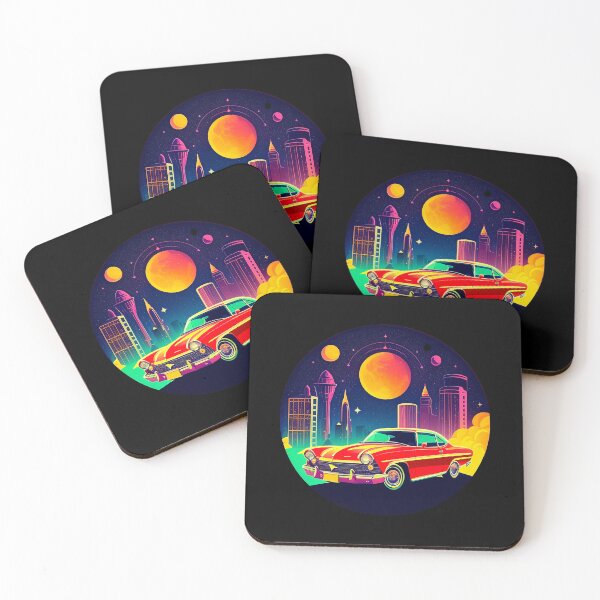 Item preview, Vintage or retro old car in vibrant colors designed and sold by Harmonysens.
