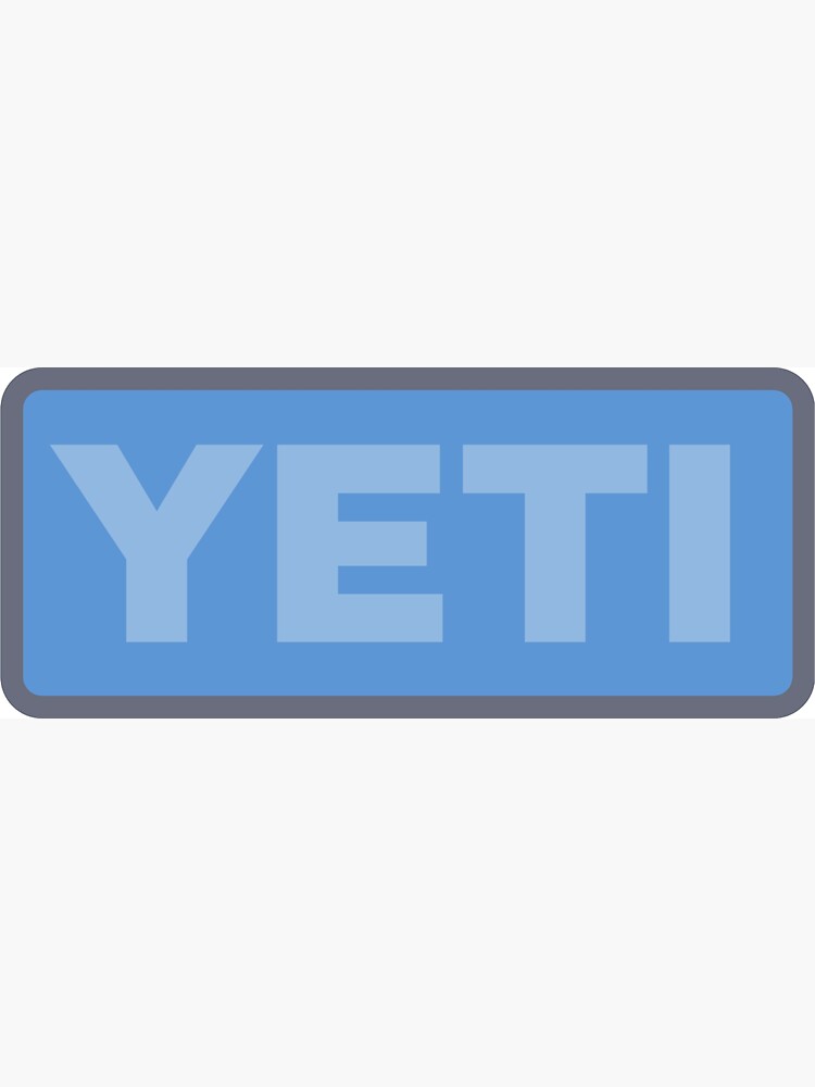 Navy Blue Yeti Sticker Sticker for Sale by brookehend